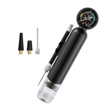 20 psi Manual Tyre Pumps with Pressure Gauge Balloon Volleyball Basketball Inflator Inflation Pump Tool