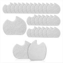24 Pcs Foot Pads for Dancer Sesamoiditis Pads for Ball of Right Feet Pain Felt Forefoot Cushion White
