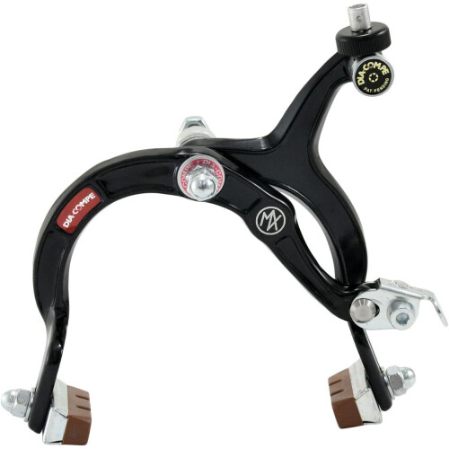 DIACOMPE MX1000 Side Pull Caliper Brake Set (FR) for Old School BMX, Black, DP2506FR 1