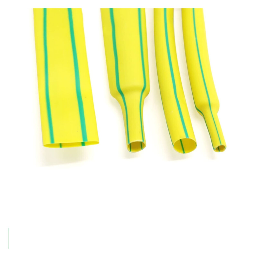 Heat Shrink Tubing 2:1 Ratio Yellow Green Polyolefin Cable Sleeve For Durable Electrical Insulation 9001264093433