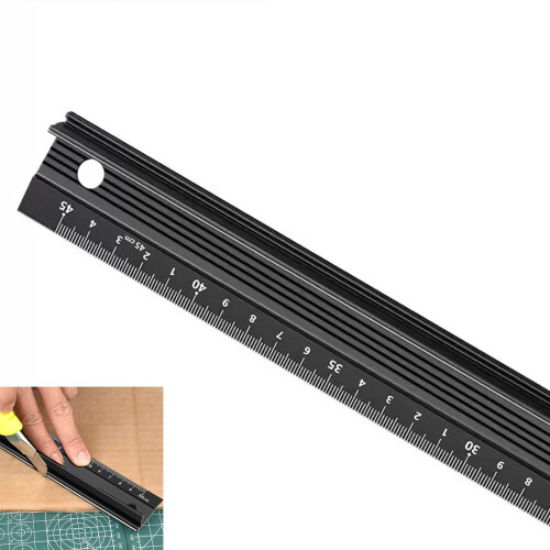 Aluminum Alloy Ruler Multipurpose Measuring Tool with- 45 1