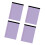 4Pcs Letter Size Colored Notepads Lined Writing Pad-Purple 1