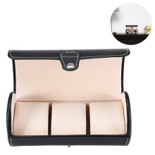 Elegant horloge-accessoire, reisetui voor horloges, ultrazachte kussentjes, kliksluiting, voor persoonlijk en zakelijk gebruik.