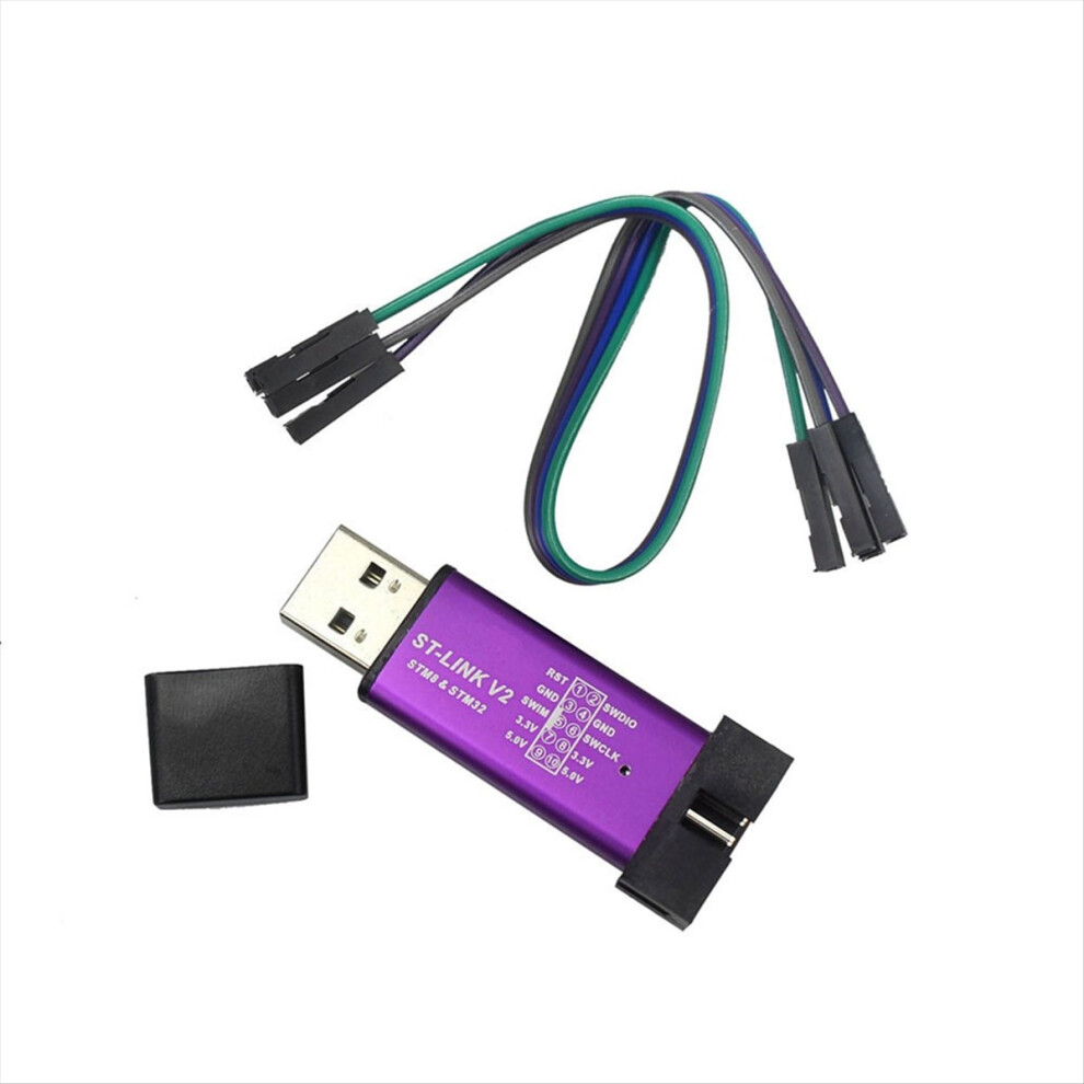 V2 Mini Stm8 Stm32 Simulator Download Programmer Programming With Cover Cable Link V2 4853066939502