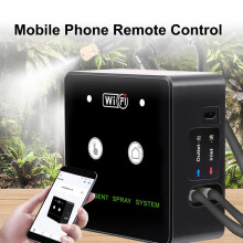 WiFi Smart Regenwald-Nebelset – Schwarz, 8,45 cm, Verstellbare Düsen