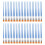 50 Pcs Acrylic Paint Brushes Set Pointed Round-12.5 flat head 1