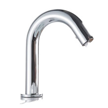 Touchless Sensor Faucet with Infrared Smart Control, Water Saving Deck Mount Tap Black 18cm