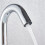 Touchless Sensor Faucet with Infrared Smart Control, Water Saving Deck Mount Tap Black 18cm 3
