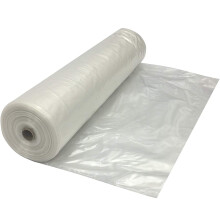 8 Mil Clear Plastic Sheeting 5x100 ft Roll Heavy Duty Polyethylene Film for Vapor Barrier and Drop Cloth