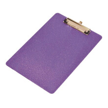 A4 Document Clipboard Glitter Clipboards Writing Board-Purple