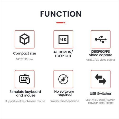 NanoKVM USB NanoKVM-USB-Toolkit 4K USB KVM μεγέθους δακτύλου για διακομιστές/SBC NanoKVM-USB-Toolkit 1