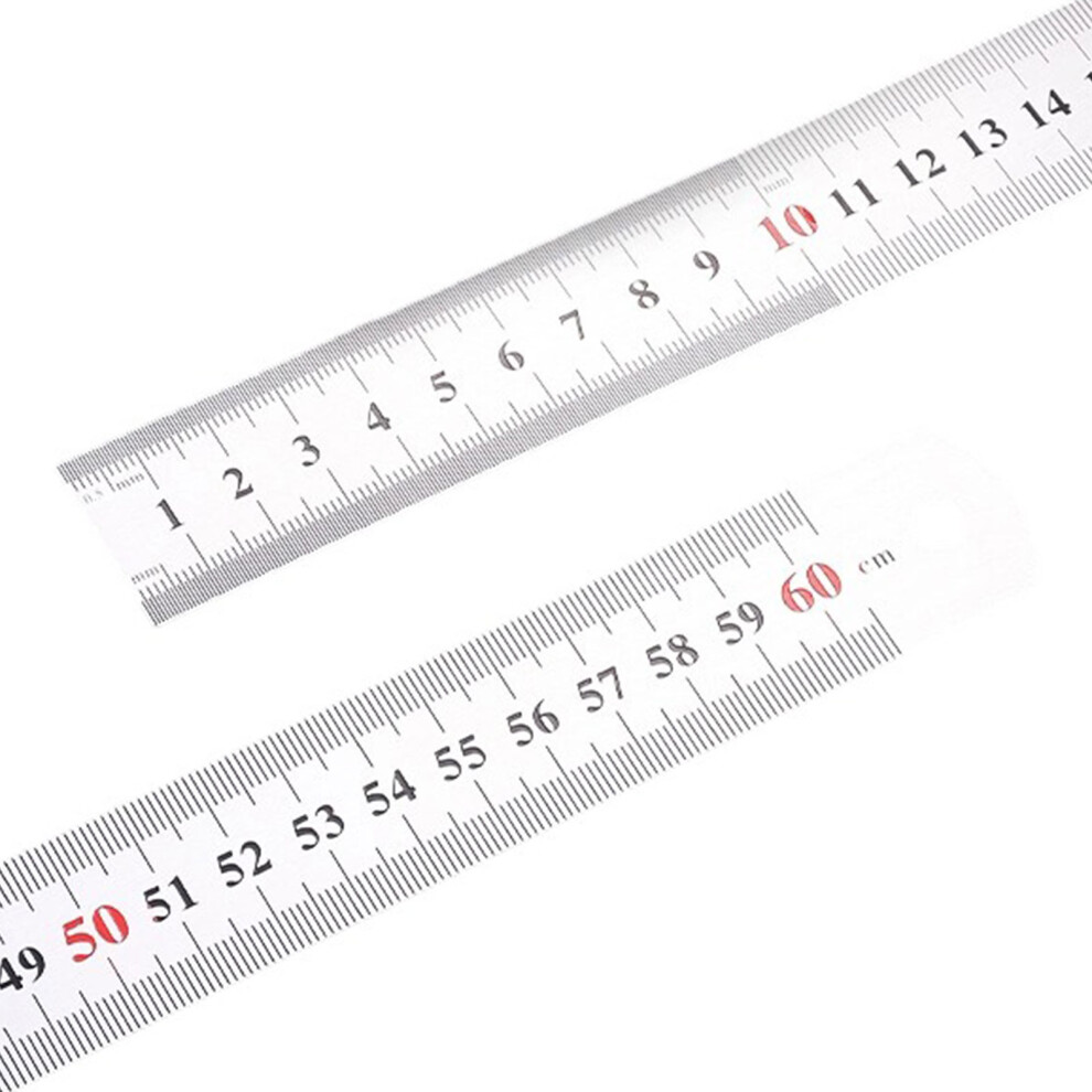 Stainless Steel Ruler Geometry Drafting Ruler Inches And-60Cm 7627000449320