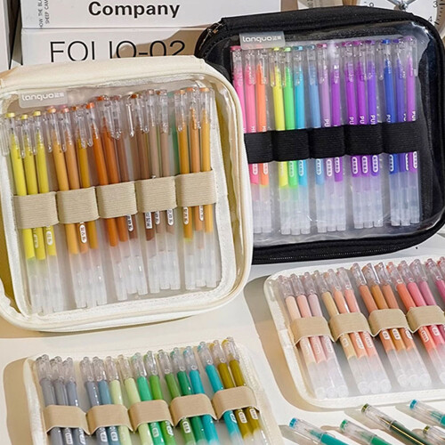 108 Capacity Marker Storage Case with Handle Large-Black 2