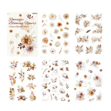 Cartoon Sticker Book Photocard Scrapbooking-Romantic flowers