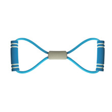 8 Resistance Bands, Yoga Resistance Band, Stretch Fitness Band, 8 Shapes, Pull Rope Figure for Physical Therapy blue