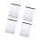 4Pcs Letter Size Colored Notepads Lined Writing-White blue line 1