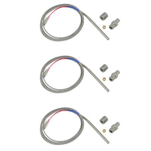 3X for Exhaust Gas Temperature Sensor Egt K Type Thermocouple Probe Exhaust Temperature Sensor Thread Exhaust