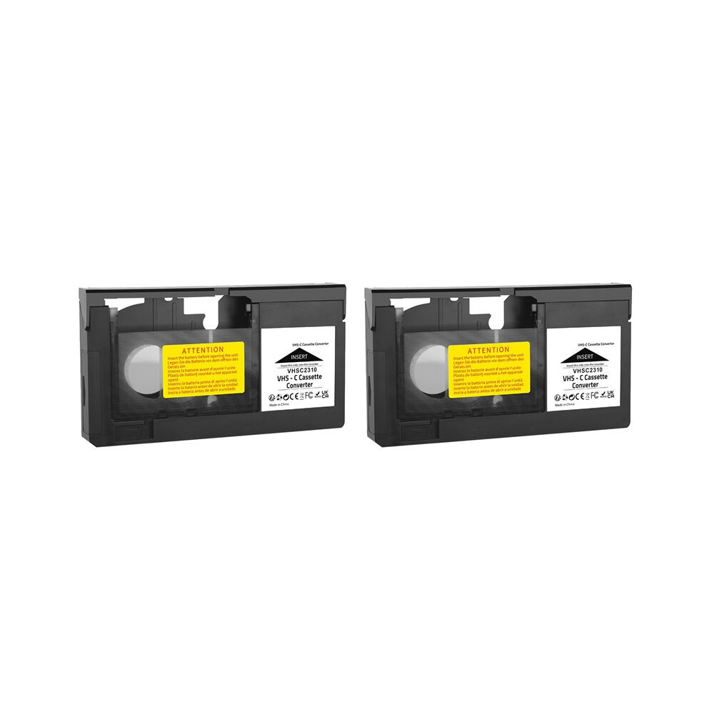 2X Vhs-C Cassette Converter For Jvc For Rca For Panasonic Vhs To Vhsc Svhs-C Cassette Adapter Not For 8Mm/Minidv/Hi8 4712151857445