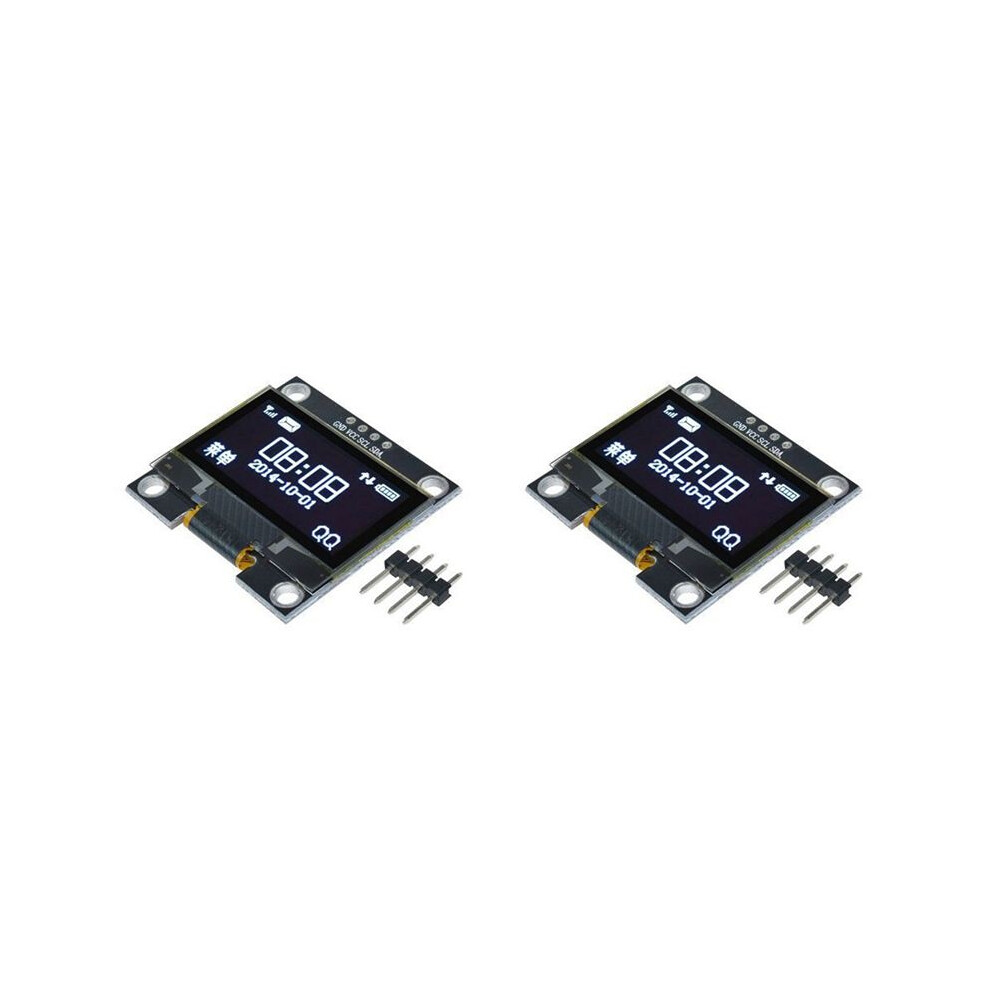 2Pcs 1.3 Inch Oled Display Module 128X64 Lcd Display 4Pin I2c Iic Communicate For Arduino 6131032337100
