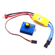 DC 12V 30A Bürstenloser Motor Drehzahlregler mit ESC-Tester, 3-Gang-Anzeige und Lenkgetriebetester-Set für XXD-Drohnen