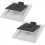 2Pack Tilted Computer Bookshelf Speaker Holder for MR4 MR3 MR3BT Studio Monitors Risers Desk Stand for Eris E3.5 1