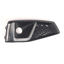 Front Grille Fog Light Frame Fog Light Grille Cover for Audi A4 B9 S-LINE S4 2018-2020 Right 8WD807682J