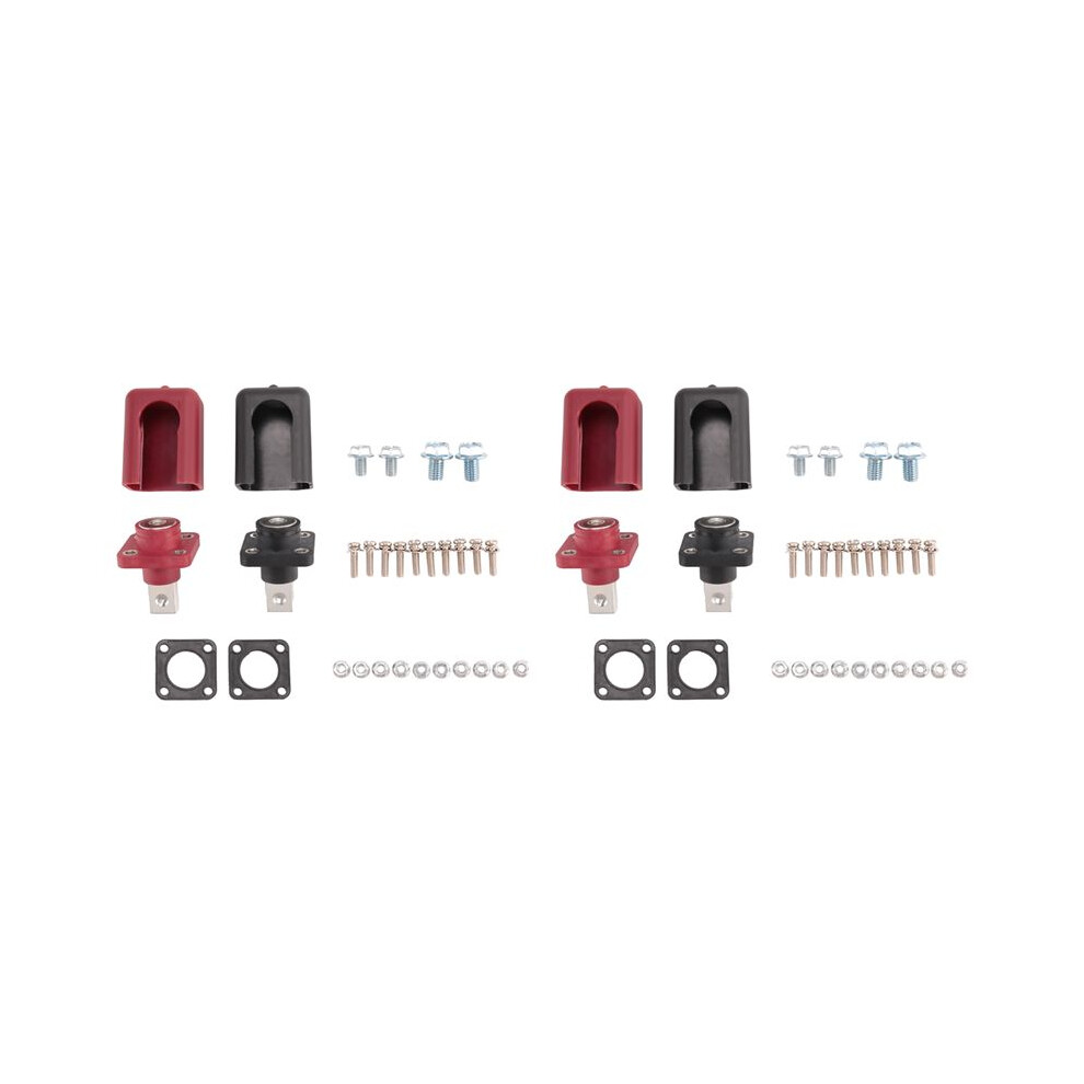 4 Pcs 200A All-Copper Lithium Battery Post High-Current Copper Terminal Battery Connector Energy Storage Terminal(A) 4712033689973