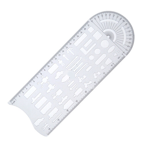 Accident Scene Templates Measuring Ruler Geometric Templates