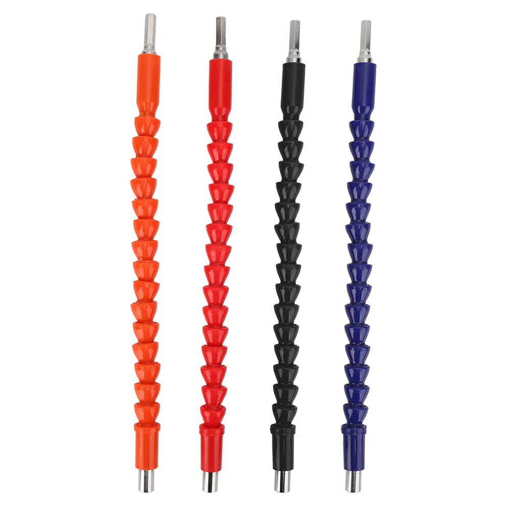 Flexible Drill Bit Extension Set 4Pcs 1/4 Inch Hex Shank Flexible Shaft For Tight Spaces And Angled Access 9119770801326