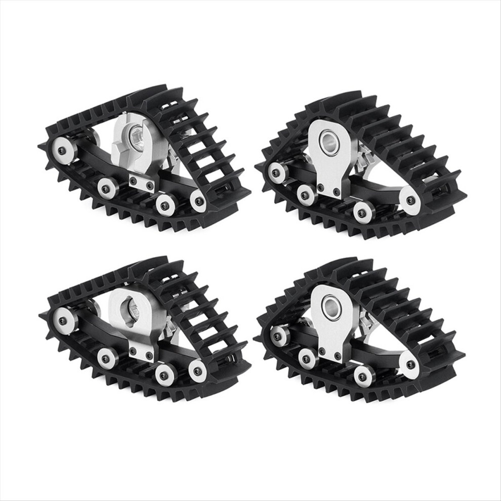 4Pcs Snow Tires Sets Carload Tracks Wheel Sandmobile Conversion For 1/18 Rc Crawler Car -4M Accessory Parts,C 4853066941789
