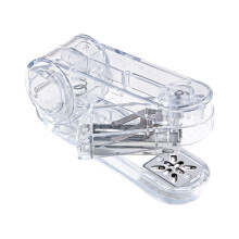 360 Degree Rotate Desktop Stapler Swivel Stapler Office-Clear