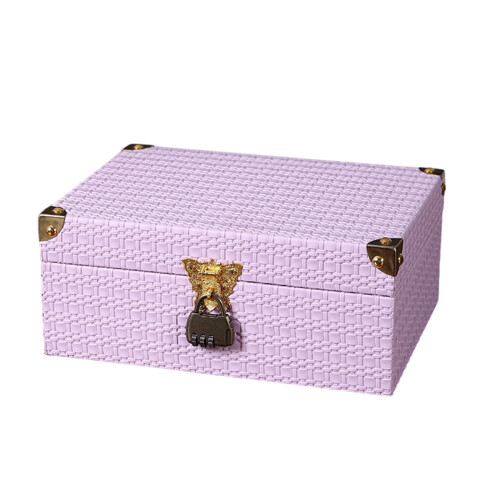 Elegant Leather Covered Case with Wooden Construction and-D