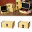 Elegant Leather Covered Case with Wooden Construction and-D 3