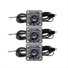 3 stuks 100 graden cameramodule 1MP OV9732 1280x720 USB gratis driver handmatige focus, met 1 meter kabel voor WinXP/7/8/10