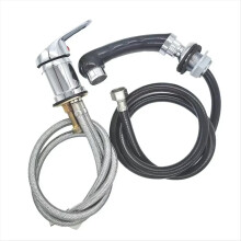 Hair Salon Shampoo Basin Sink Hot and Cold Water Pipe Handle Shower Hose Faucet Replacement Kit