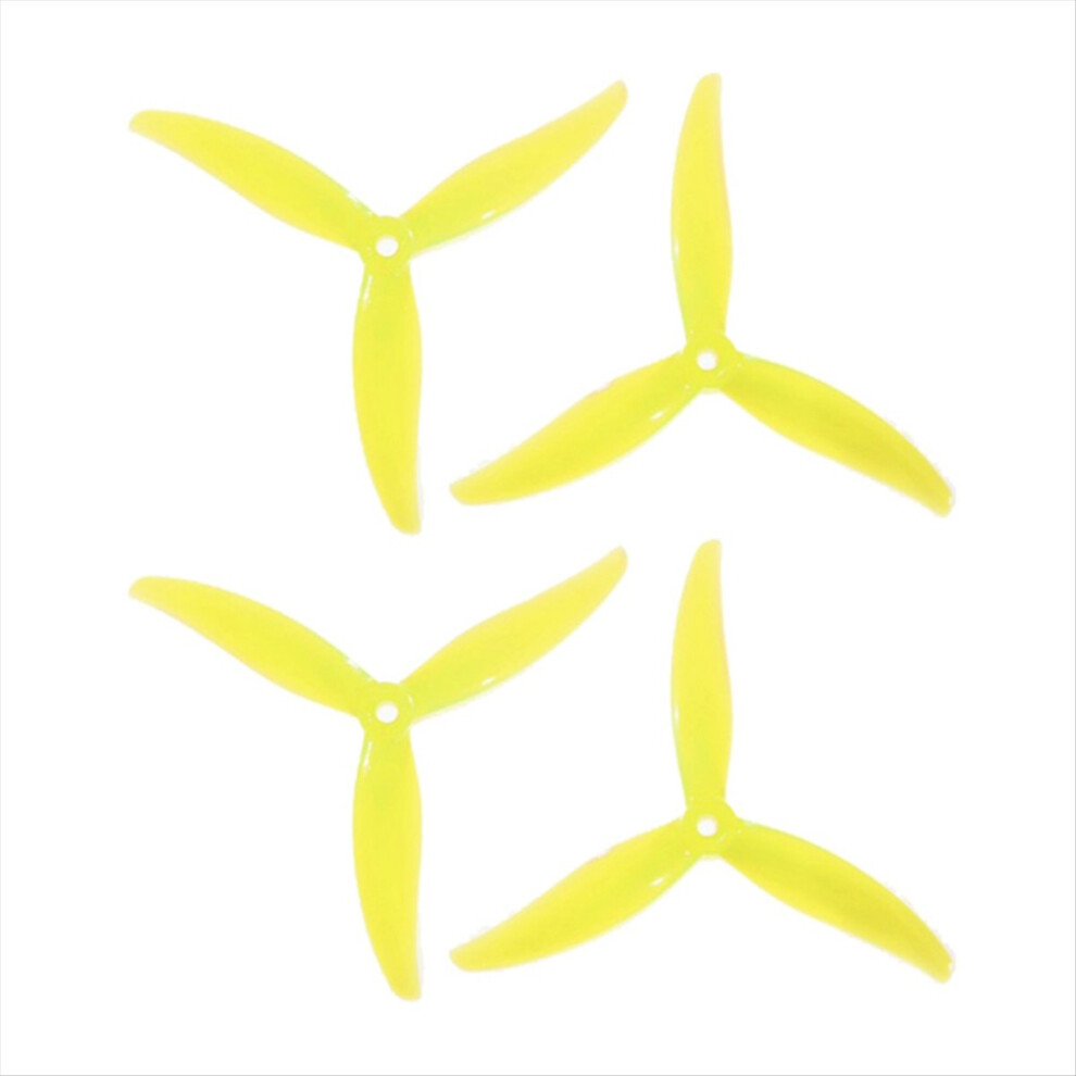 4Pcs Mck 3-Blade Pc Propeller 5.1 Inch 2Cw+2Ccw Drone Propeller For Fpv Freestyle Juicy Sbang Drones Diy Parts Yellow 4853066943387