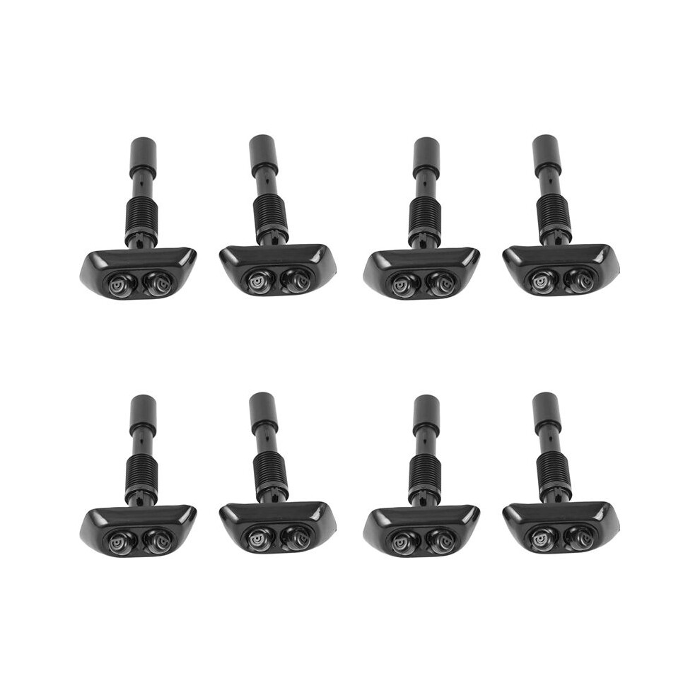 8X Front Headlight Washer Nozzle 61678370559 61678370560 For -Bmw E38 7 Series 725 728 730 735 740 750 1994-2001 Black 4712842524311