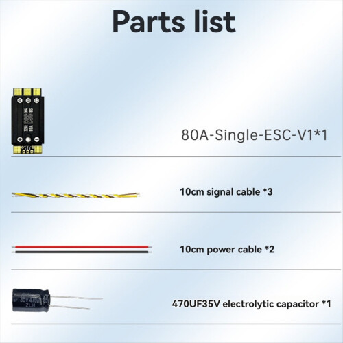 48K AM32 3-8S 80A ESC for FPV Racing Drones, Single Electronic Speed Controller, Enhanced Flight Stability 1