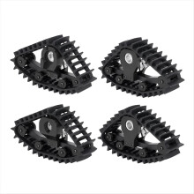 4Pcs Snow Tires Sets Carload Tracks Wheel Sandmobile Conversion for 1/18 RC Crawler Car -4M Accessory Parts,B