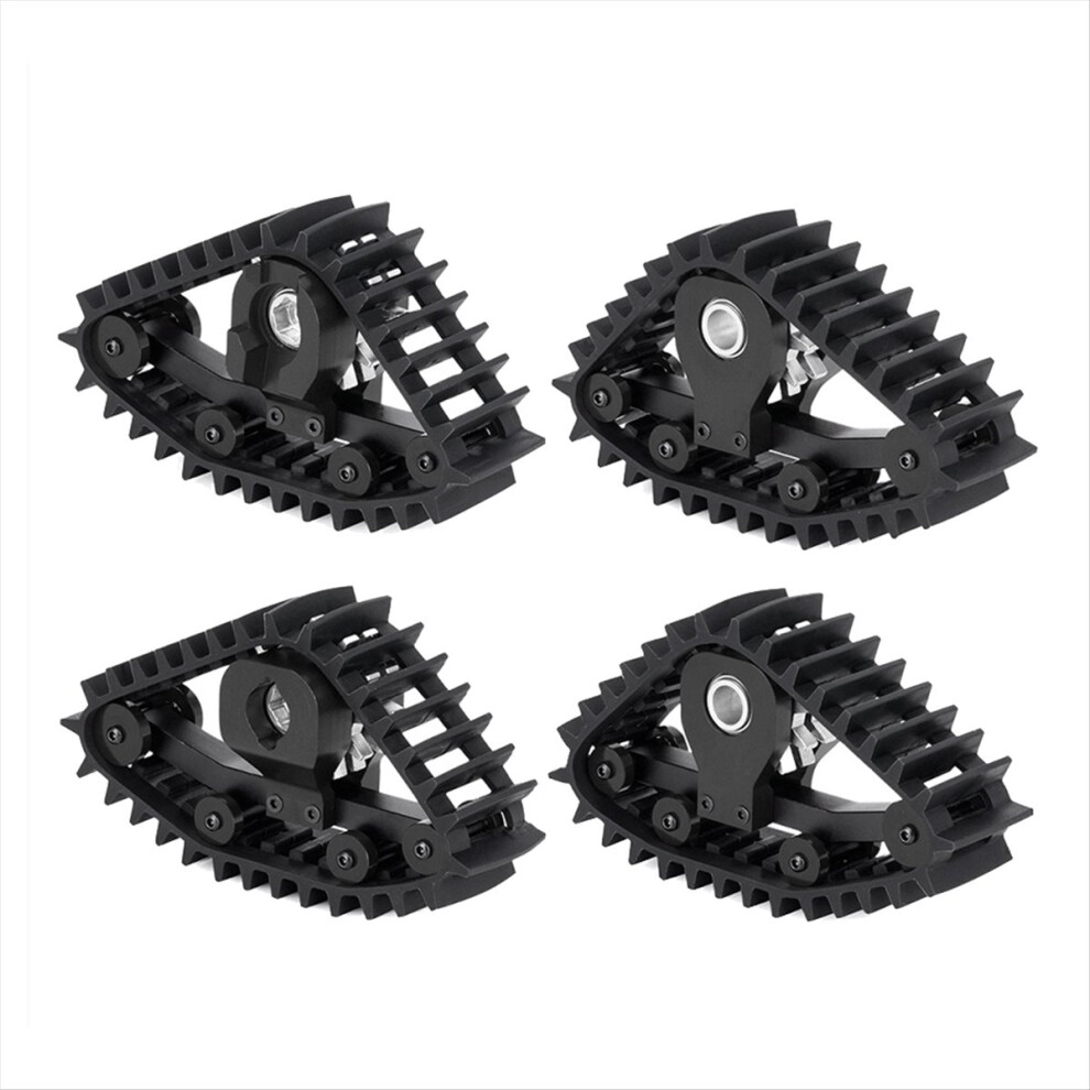 4Pcs Snow Tires Sets Carload Tracks Wheel Sandmobile Conversion For 1/18 Rc Crawler Car -4M Accessory Parts,B 4853066941772
