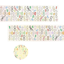 Grappige esthetische sticker waterbestendige PET-sticker-Bril
