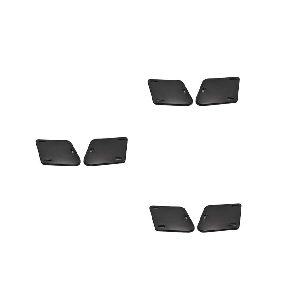 6X For Toyota Land Cruiser Prado Lc120 Fj120 2003-2009 Front Bumper Fog Lights Side Baffle Cover Black 6134214668818
