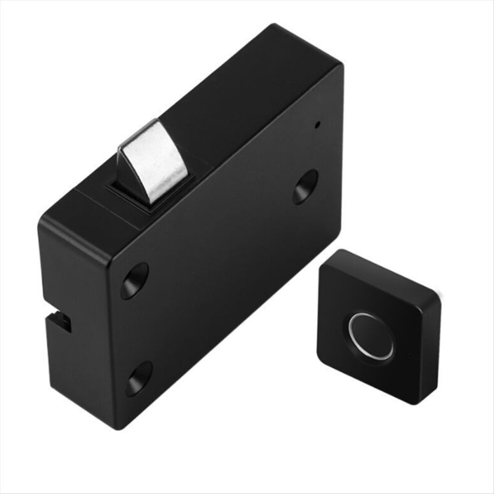 T4 Smart Fingerprint Drawer Lock Home Drawer Wardrobe Office File Cabinet Fingerprint Lock Anti-Theft Lock Graffiti 4853066957322