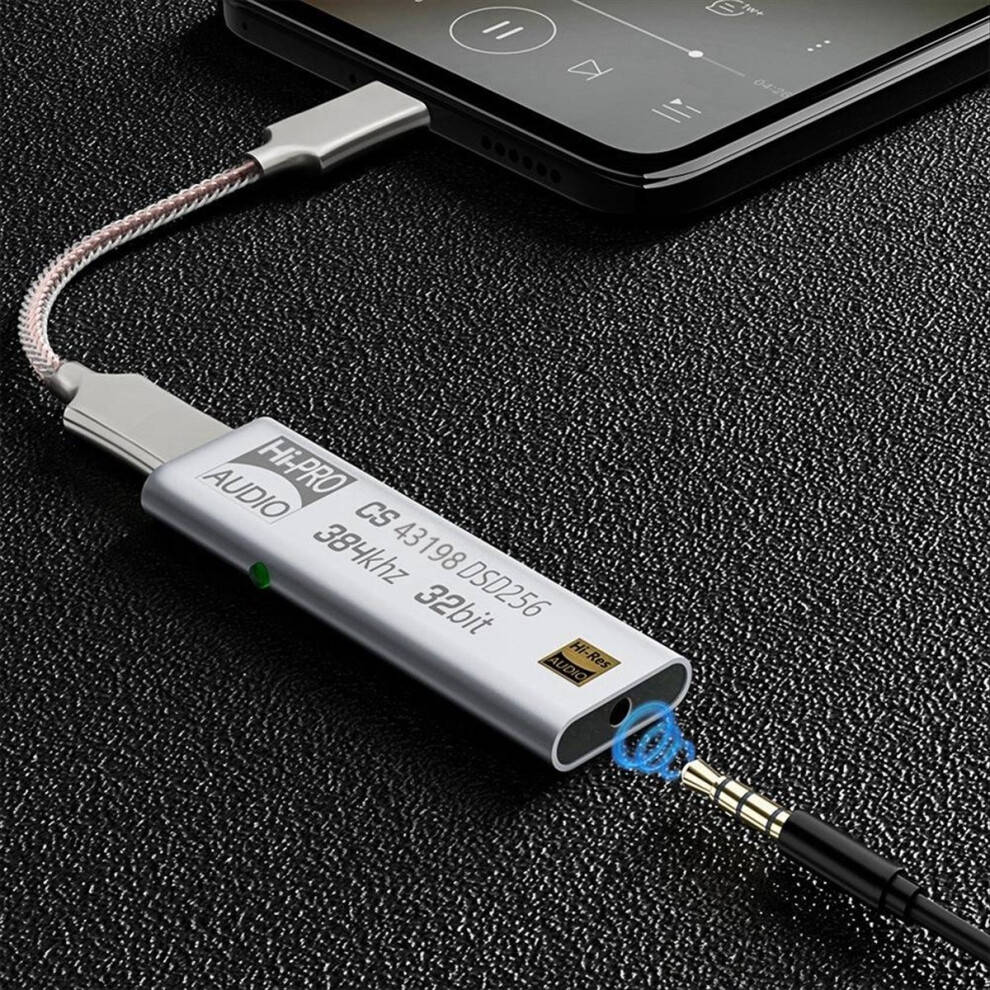 Type-C Headphone Amplifier Cs43131 Usb C Dongle Dsd256 Decoding 32Bit 384Khz Decode Aux Adapter Hifi Audio Amp 4853066952259
