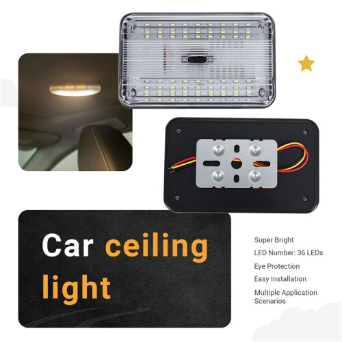 Car Interior Light 36Led Roof Ceiling Reading Light 2