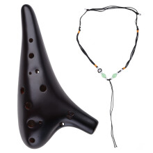 12 Holes Ocarina Flute in C Key Ceramic Professional Musical Instrument Fluta Ocarina