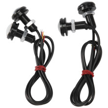 4 Pcs Car 12V 23Mm Dual Color Switchback 4014 12 Led Drl Eye Daytime Light