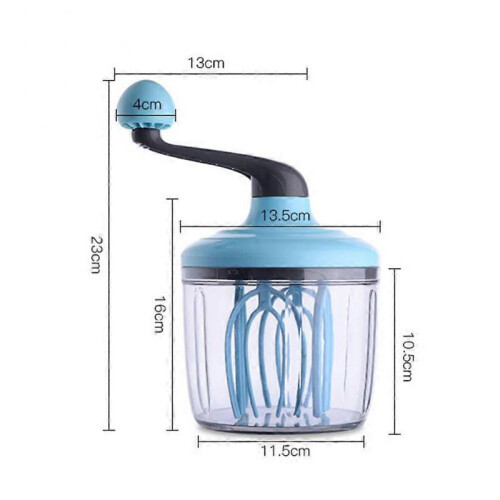 Manual Egg Beater Mixer Plastic Hand-crank Cream Whisk Home Kitchen Baking Tool 1
