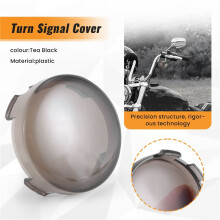 4Pcs For Turn Signal Light Indicator Lens Cover For Harley Sportster 1200 Touring Dyna Softail Fatboy Electra Road K Tea Black