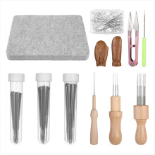 148 Pcs Needle Felting Kit Felting Pad Needle Felting Tools Felting Mat Needle Felting Supplies for Beginner DIY